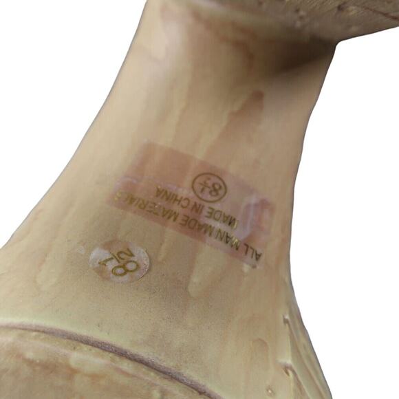 Soda Shoes Womens 8.5 Sandals Platform Block Heel Slide Woven 90s Y2k Going Out - Picture 13 of 13